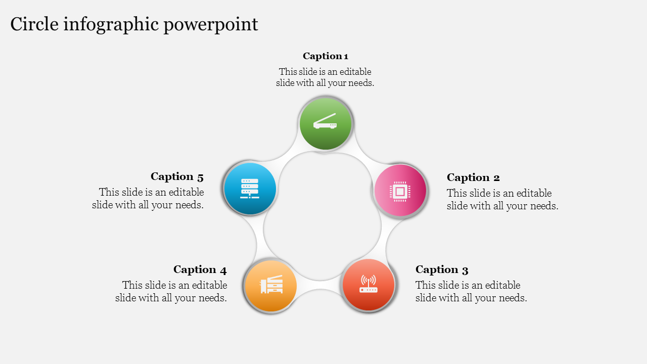 Colorful Circle Infographic PowerPoint Presentation Template