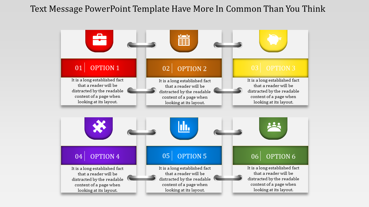 Visual Text Message PowerPoint Template and Google Slides