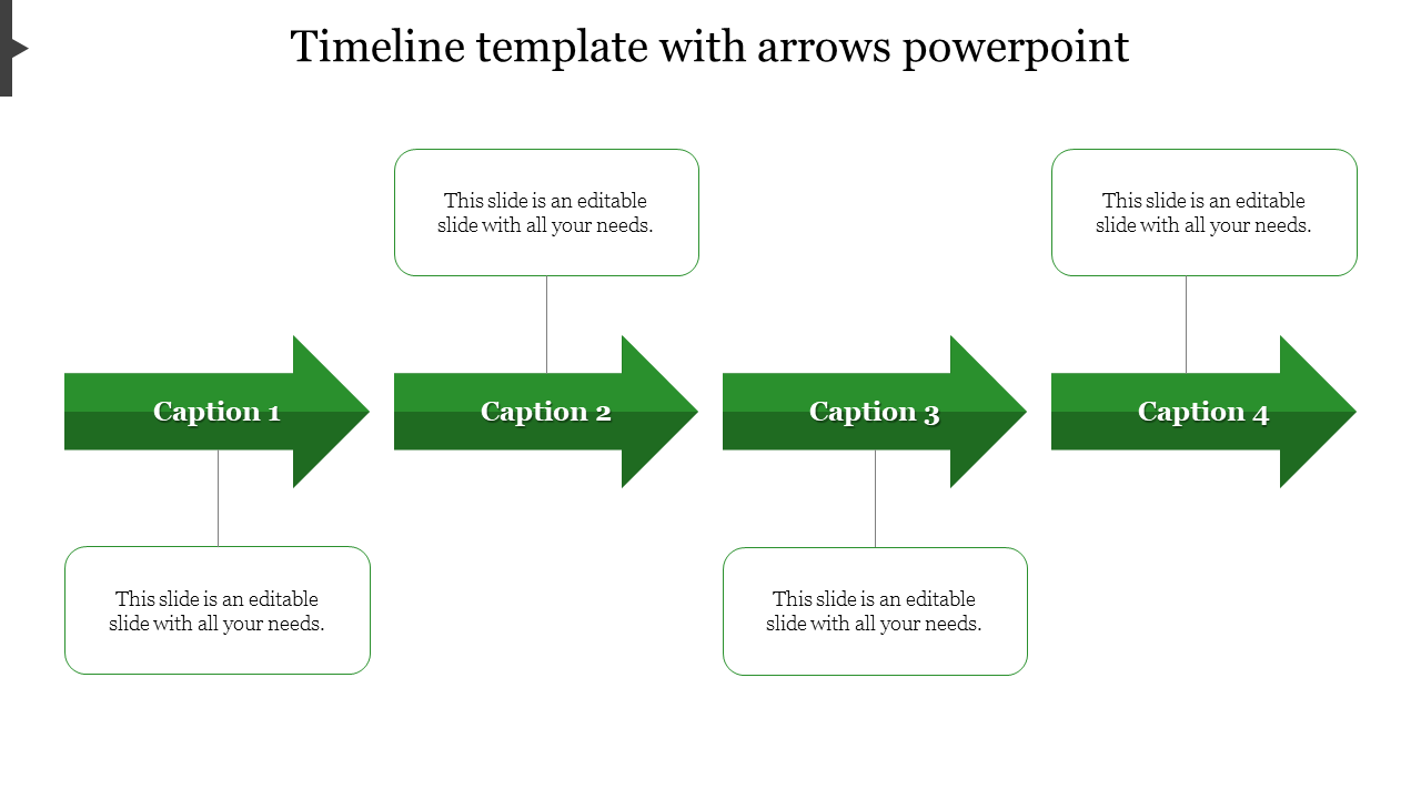 Best Timeline Template With Arrows PowerPoint Presentation