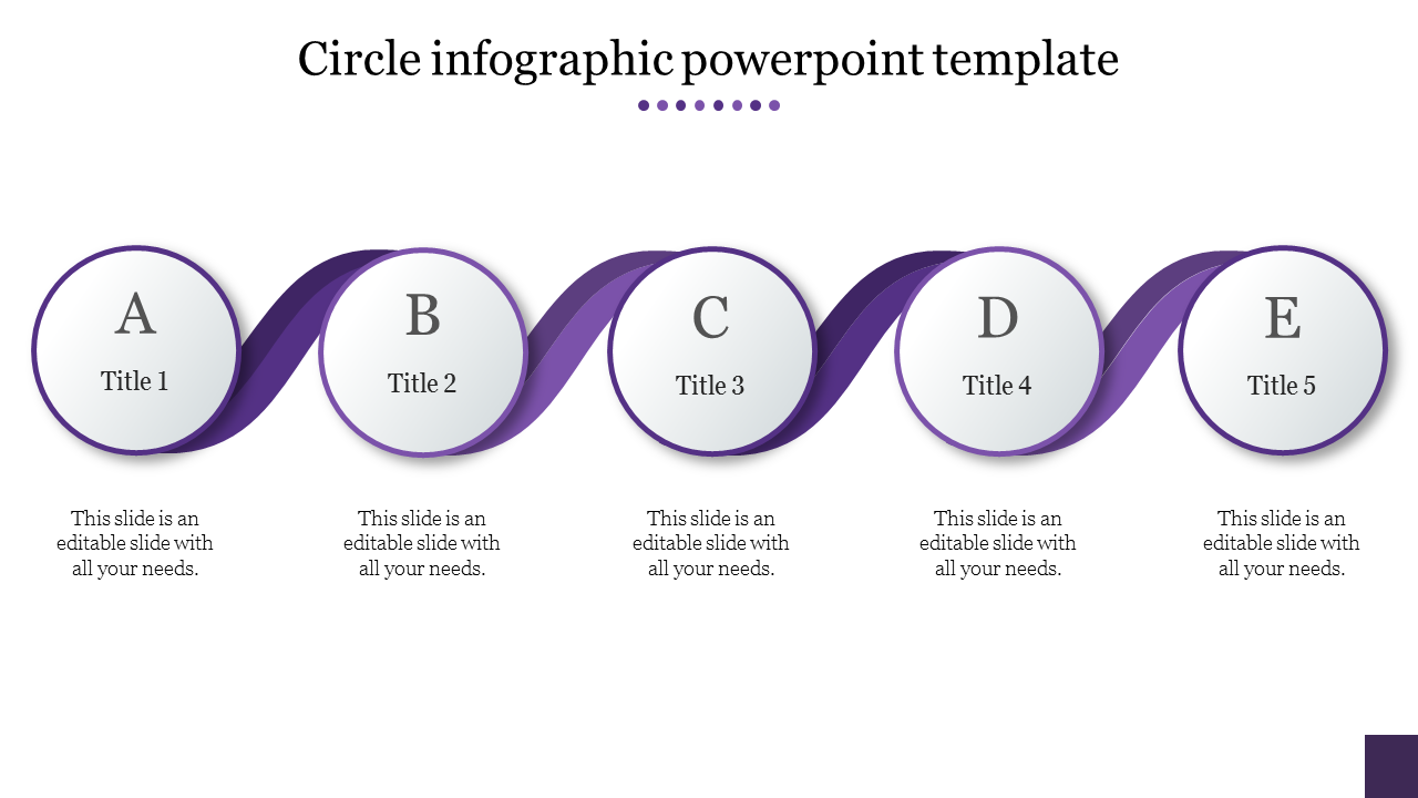 Our Predesigned Circle Infographic PowerPoint Template