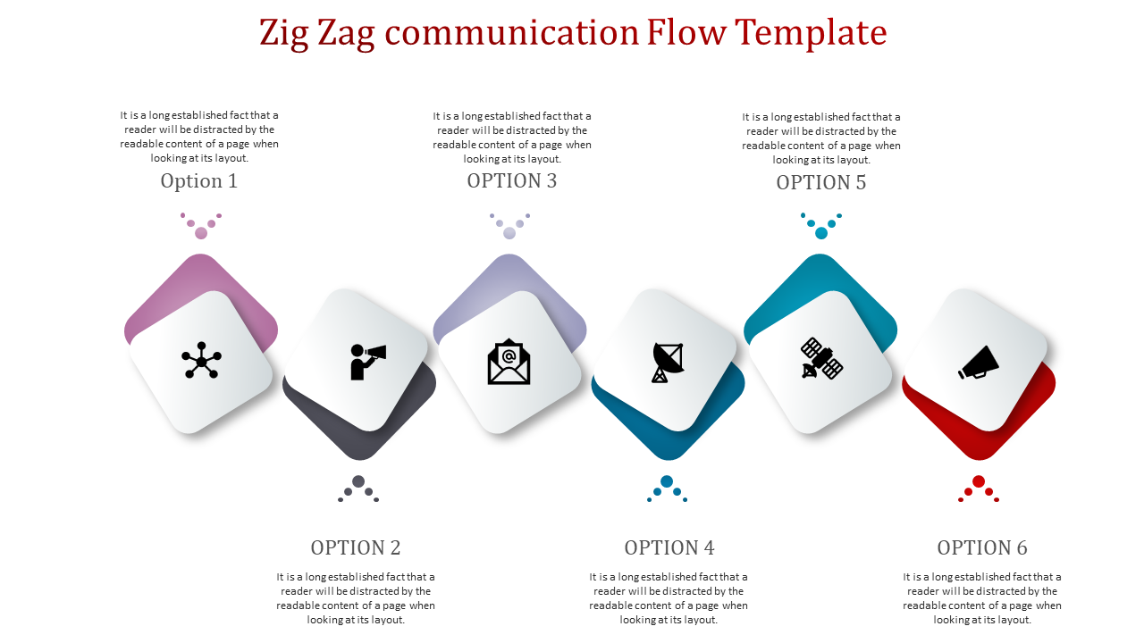 Elegant Zig Zag PowerPoint Template Presentation