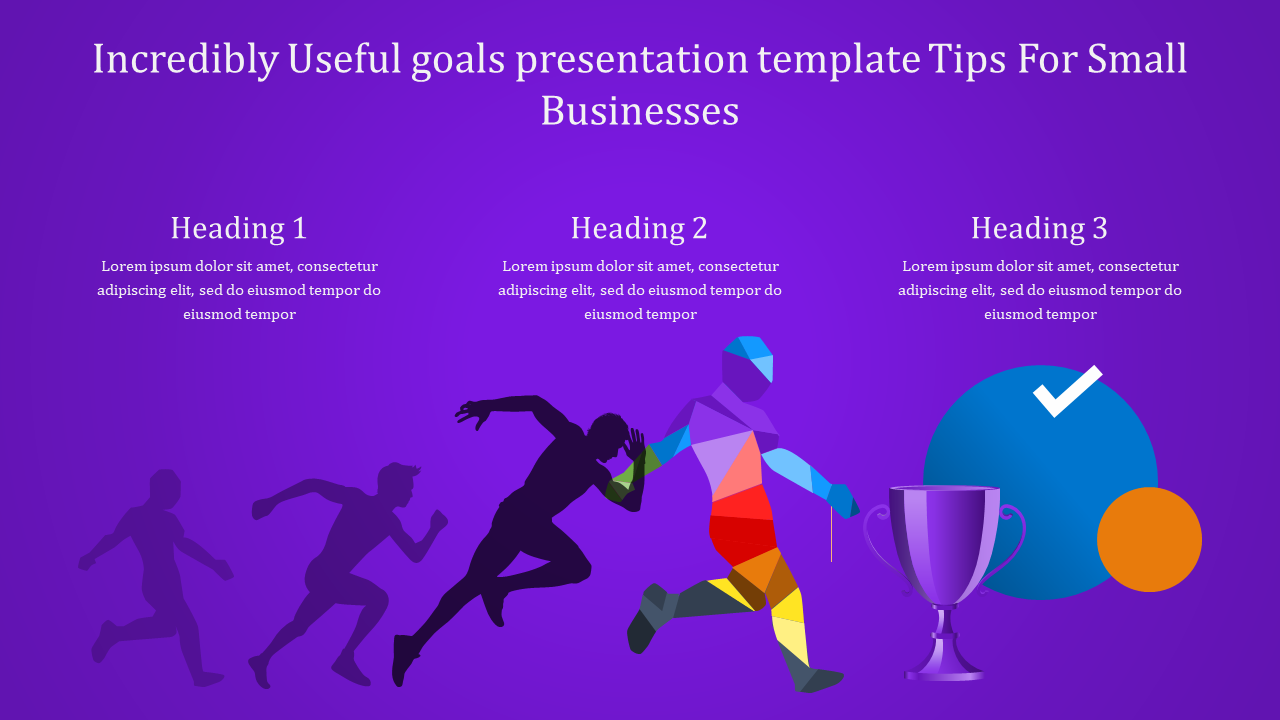 Impactful Goals PPT Template for Performance Tracking