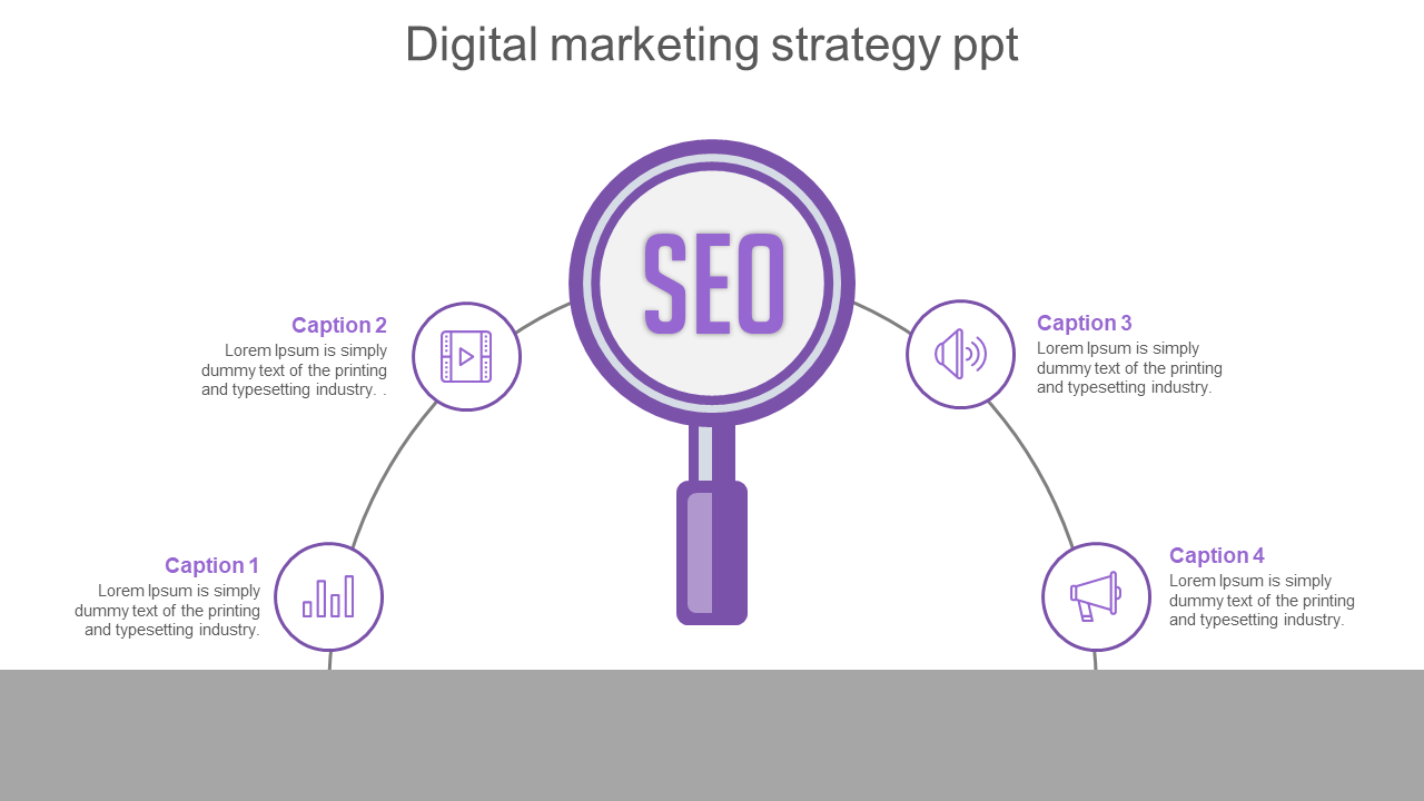 Effective Digital Marketing Strategy PPT In Purple Color