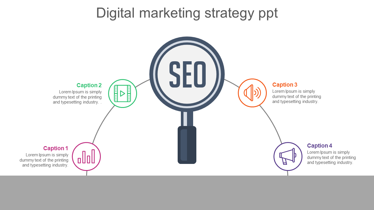 Digital Marketing Strategy PPT Template For PPT Slides