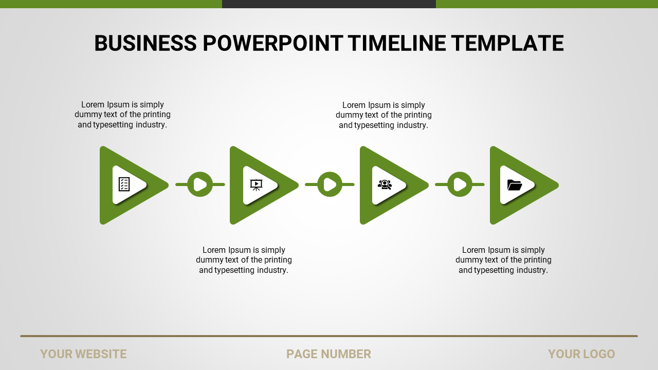 Creative Timeline PowerPoint for Project Management