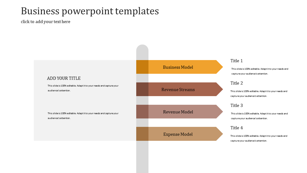 Professional Business Presentation PPT Template Design