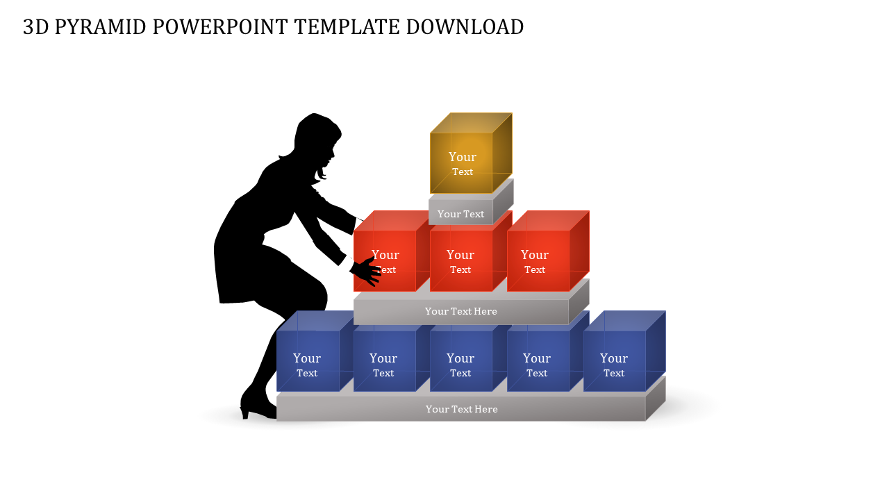 3D Pyramid PowerPoint Template And Google Slides Themes