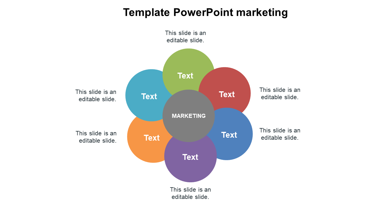 Attractive Template PowerPoint Marketing Slide Design