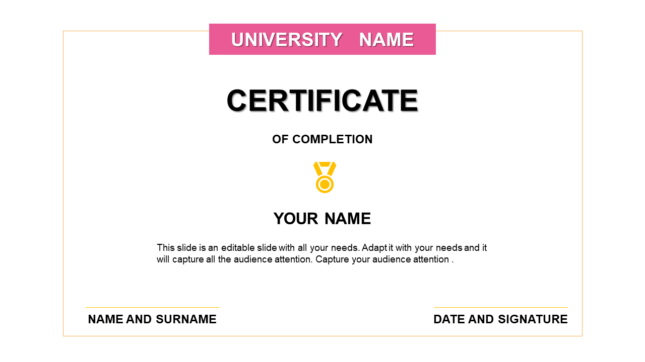 Best PowerPoint Certificate Template Free