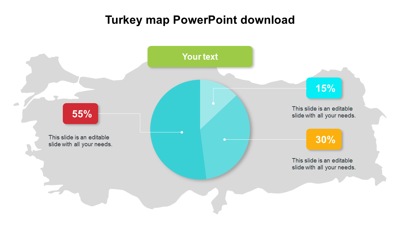 Inspire everyone with Turkey Map PowerPoint Download