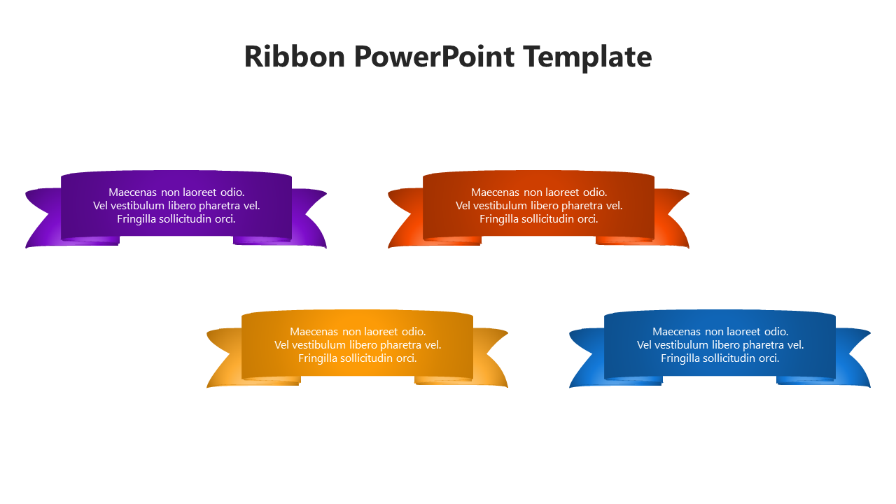 Mind Blowing Ribbon PowerPoint And Google Slides Template