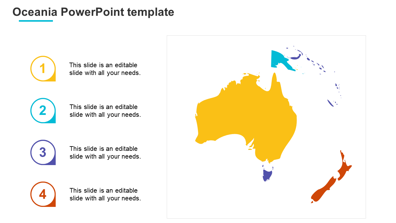 Get mesmerizing Oceania PowerPoint Template PPT slides