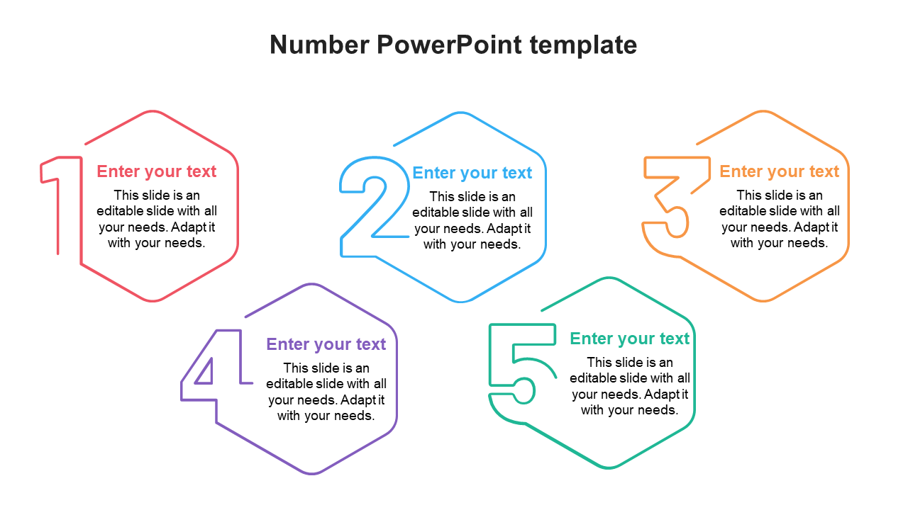 Grab outstanding Number PowerPoint Template Slides