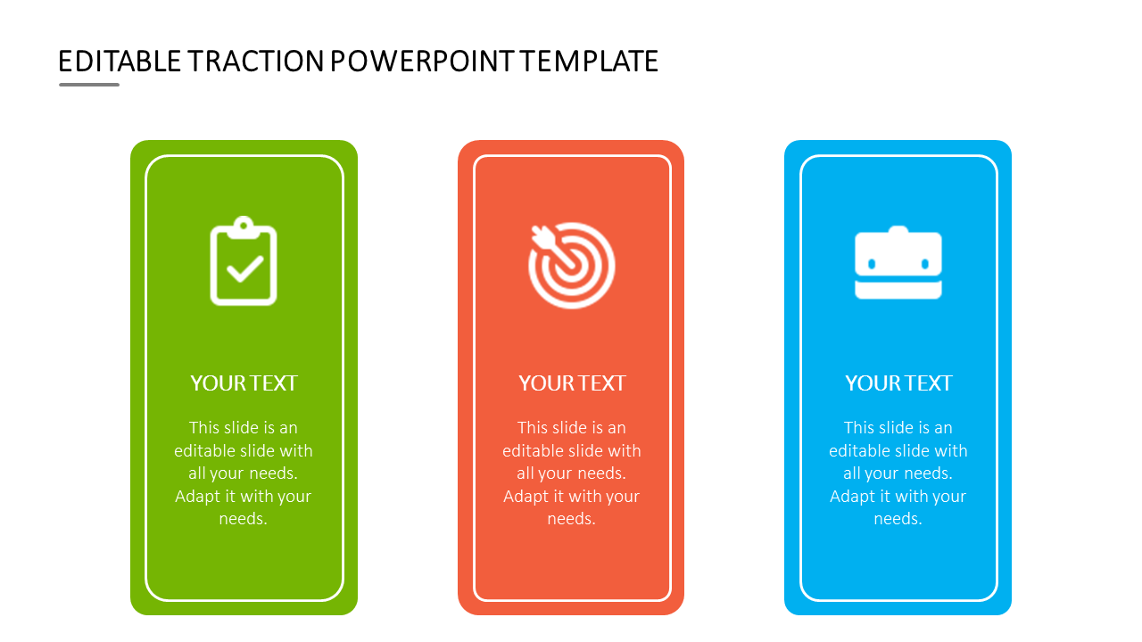 Colorful Traction PowerPoint Template For Presentation