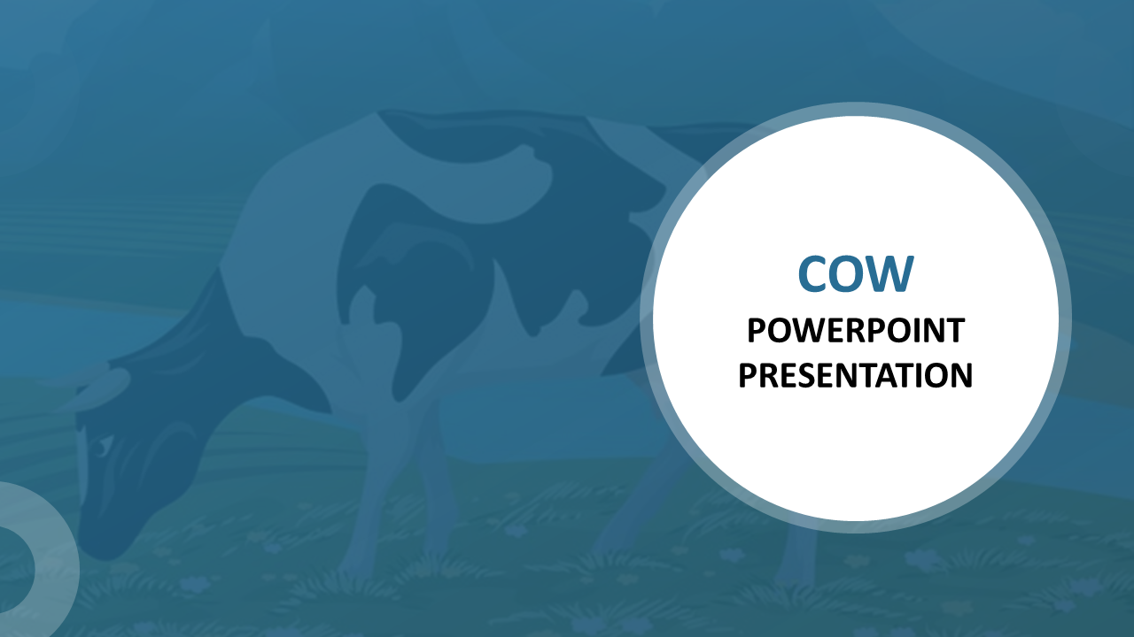 Download this creative Cow Powerpoint Presentation Template