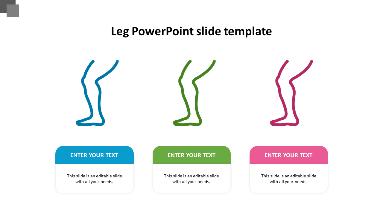 Alluring Leg PowerPoint Slide Template Presentation