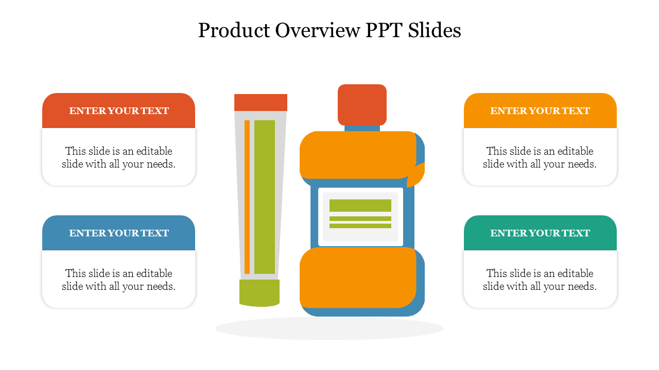 Customized Product Overview PPT Slides Design Template