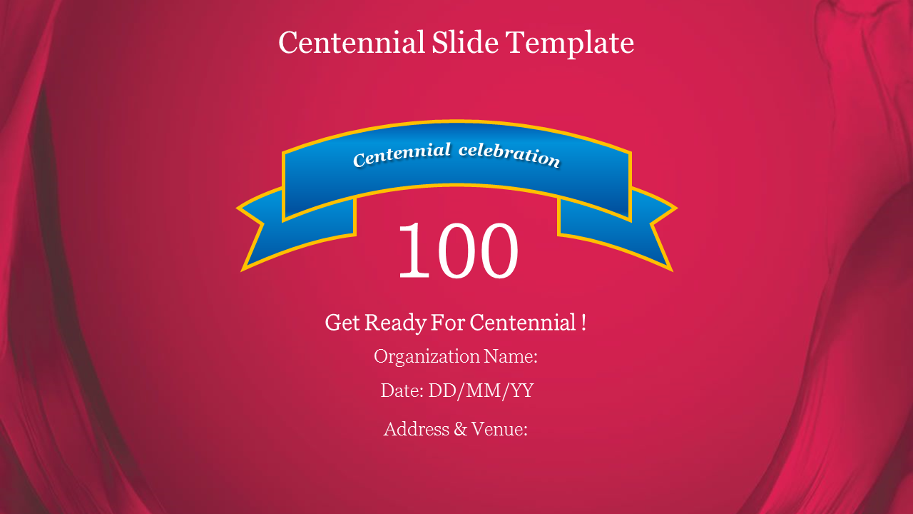 Download Stunning Centennial Slide Template Presentation