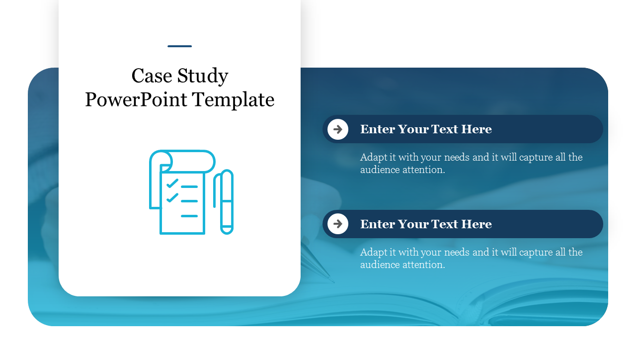 Impactful Case Study PowerPoint Template for Analysis