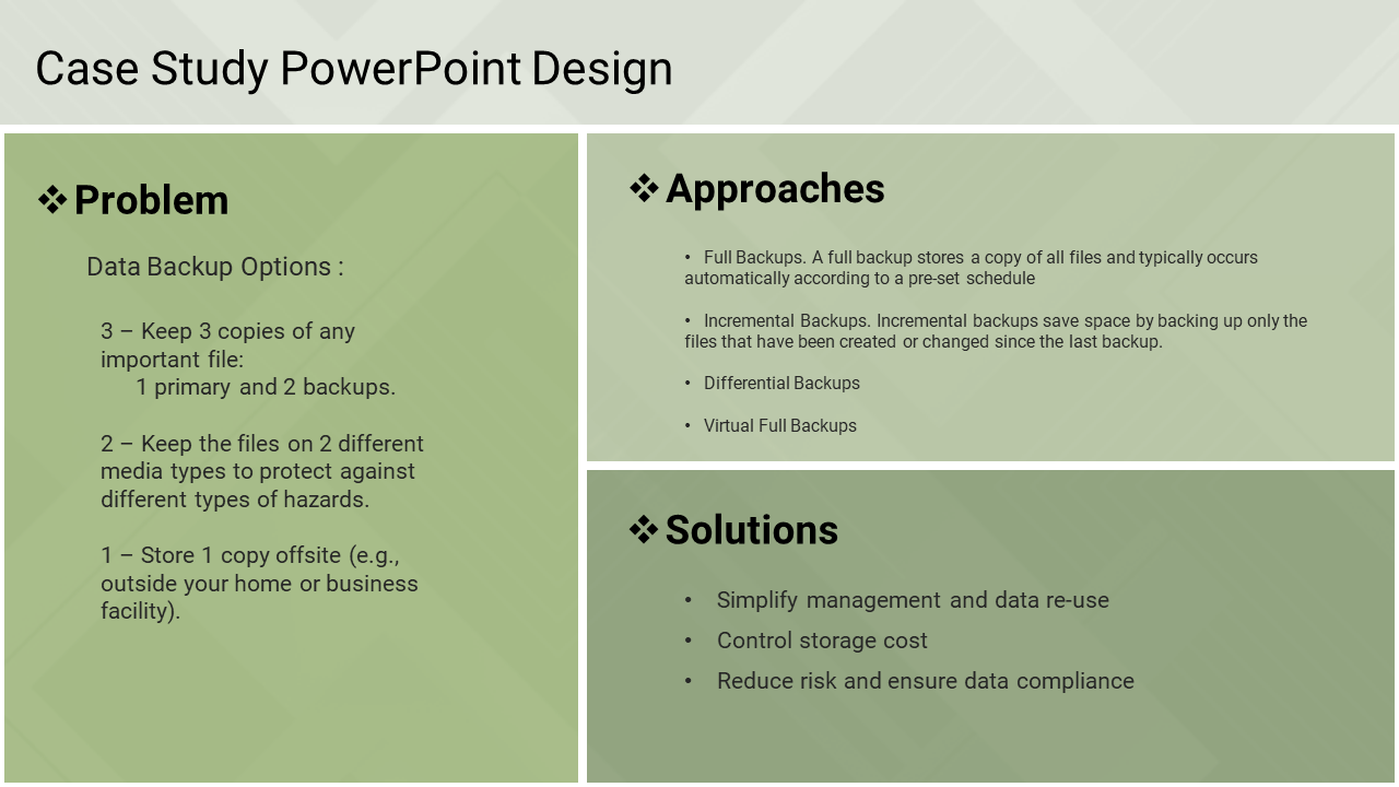 Case Study PowerPoint Design for In-Depth Analysis