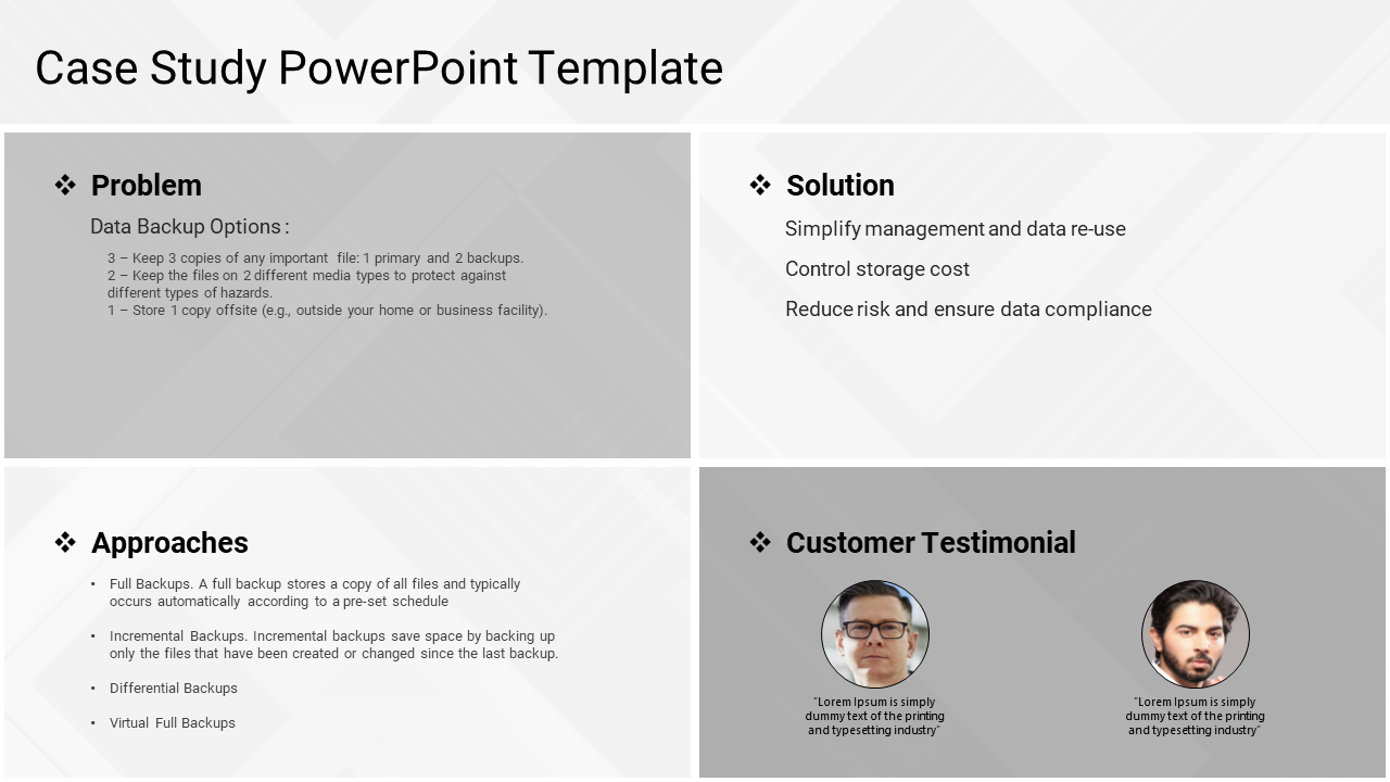 Amazing Case Study PowerPoint Template Presentation