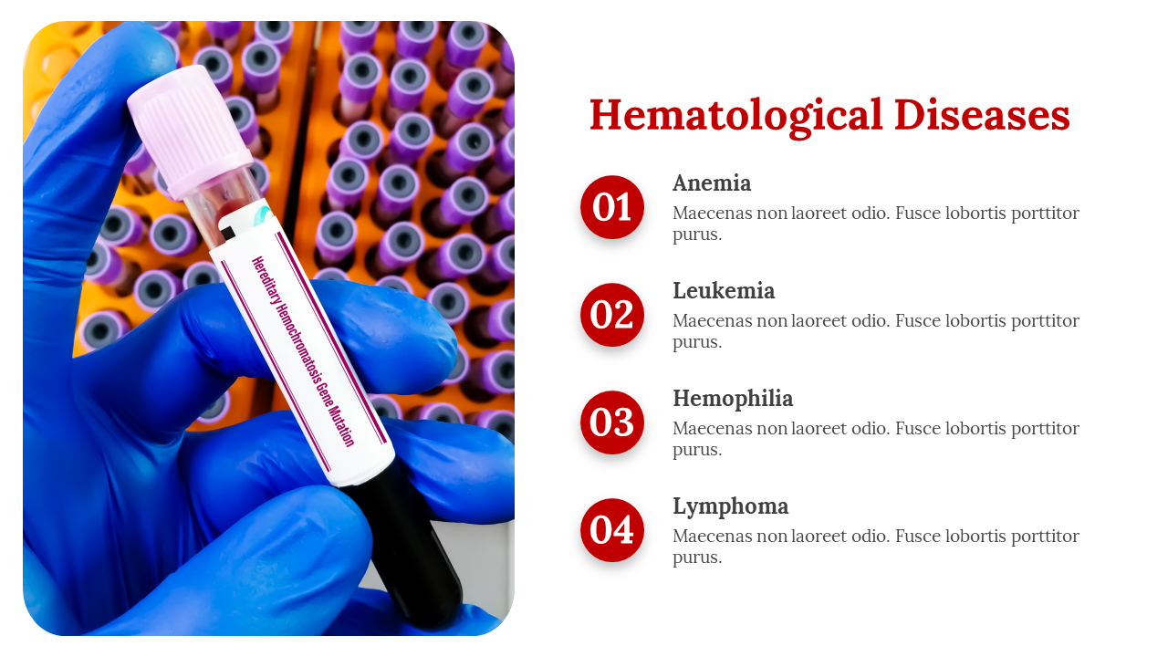 Hematological Diseases PowerPoint And Google Slides