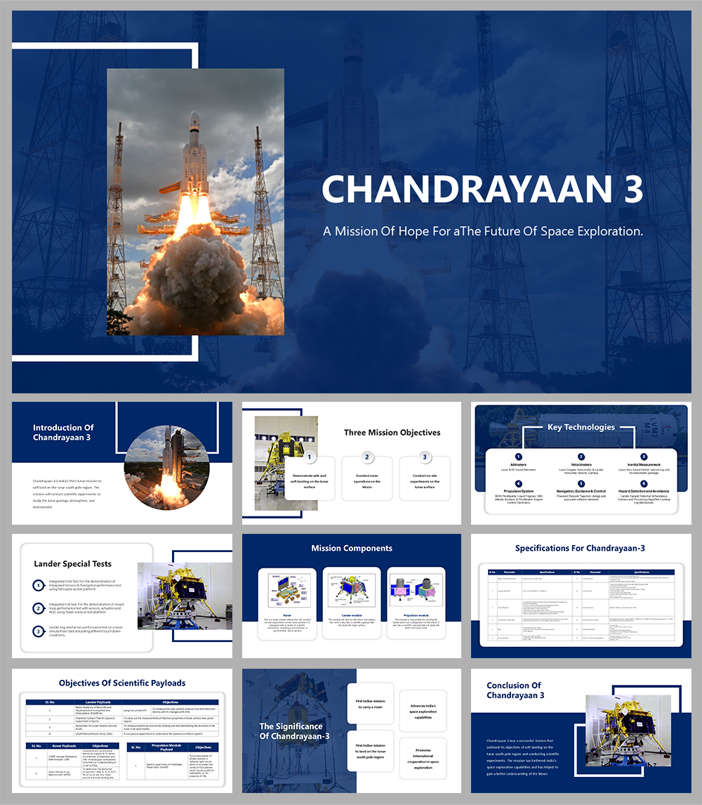 poster presentation on chandrayaan 3