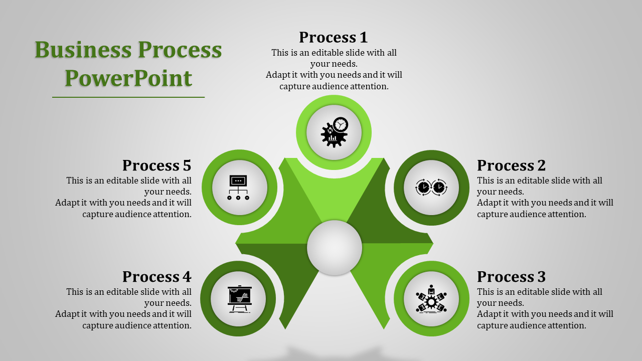 Business Process PPT Template for Workflow Optimization