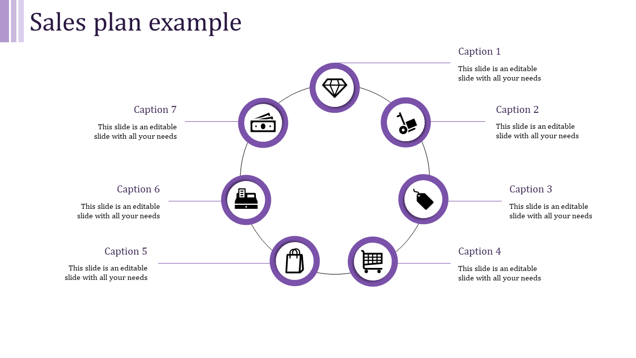 Sales Plan Example PowerPoint Template for Market Analysis