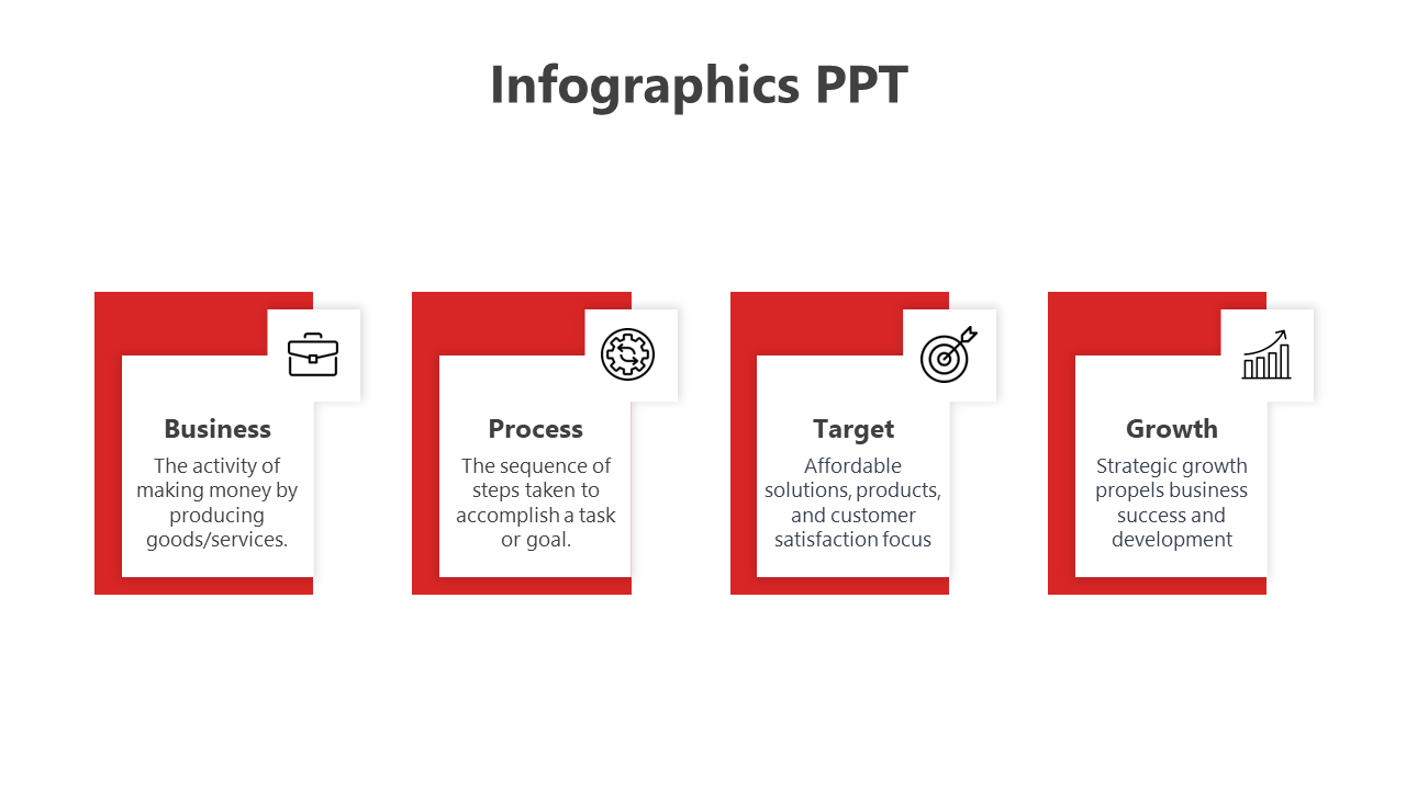 Best Infographics PPT And Google Slides With Four Nodes