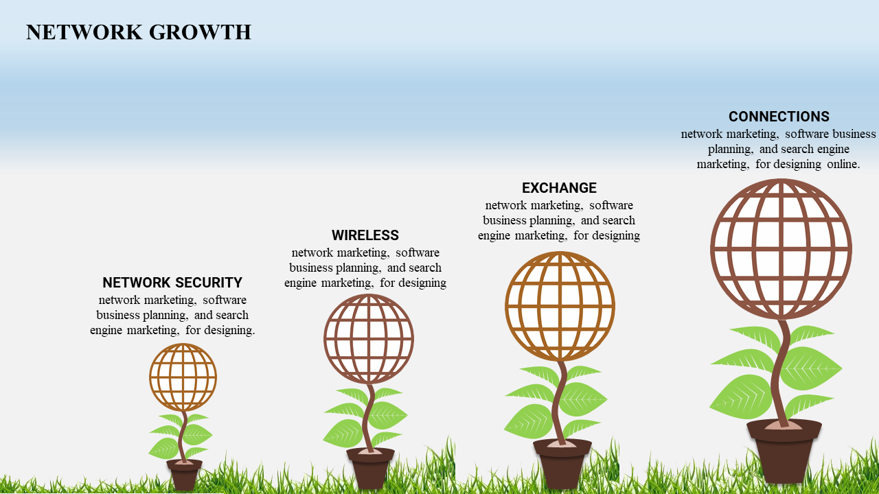 Growth PowerPoint Template Presentation and Google Slides