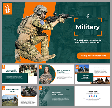 Military PowerPoint Template for Defense Presentations