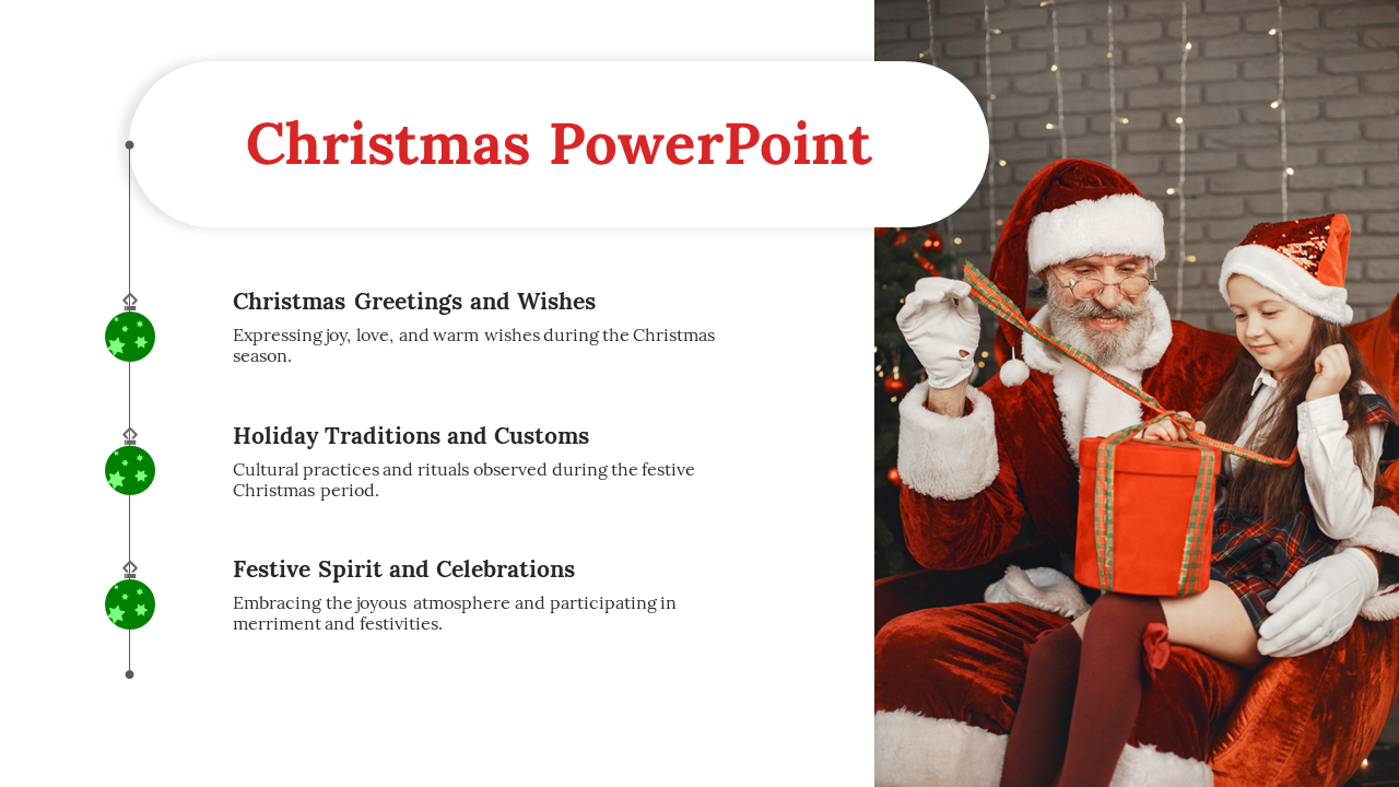 Merry Christmas PowerPoint and Google Slides Themes