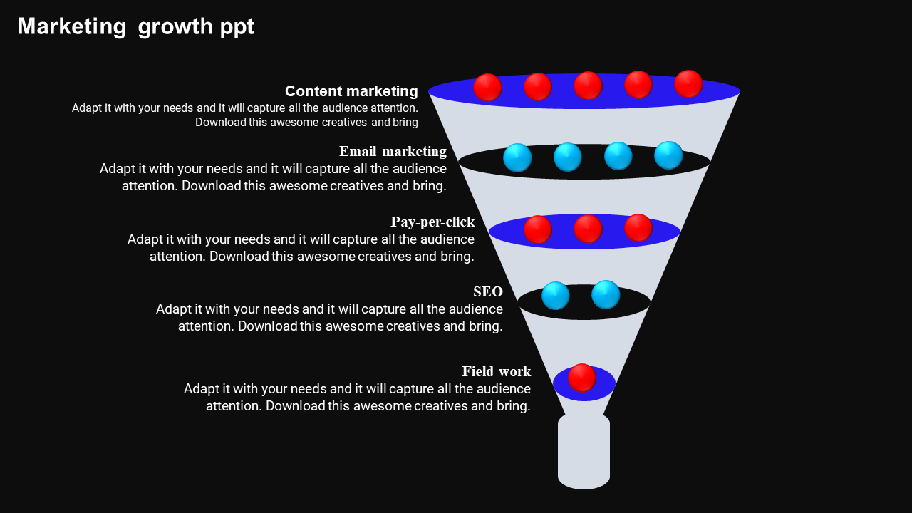 Marketing Sales Funnel Diagram PowerPoint