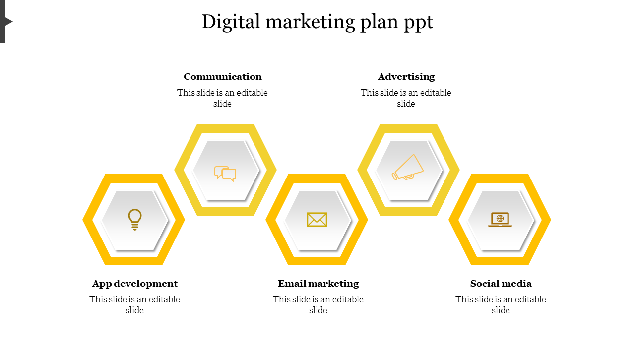 Editable Digital Marketing Plan PPT Slide Presentation