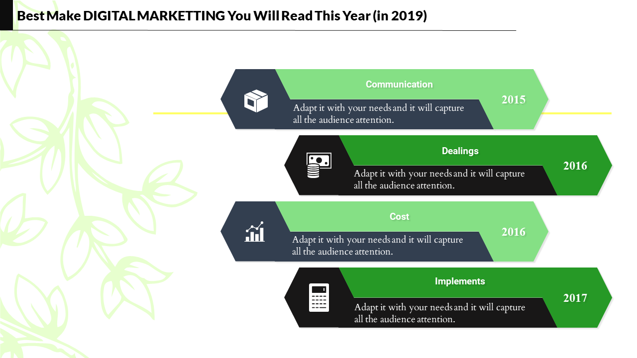 Digital Marketing Plan Example Ppt Slideegg