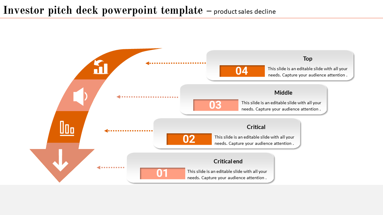 Editable  Investor Pitch Deck PowerPoint template and Google slides