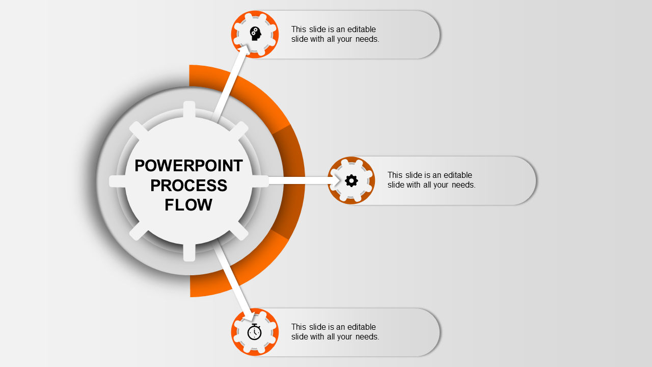 Stunning Process Flow PPT Template Presentation Slide