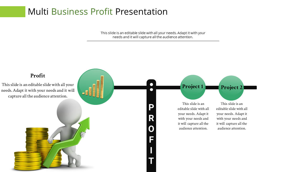 Attractive Profit And Loss PowerPoint  Presentation Template