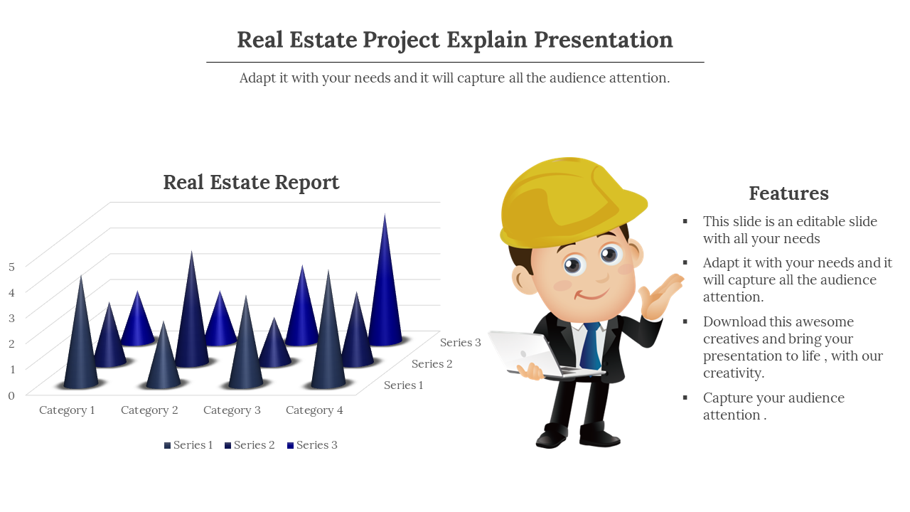 Simple Real Estate PowerPoint Presentation Template Design