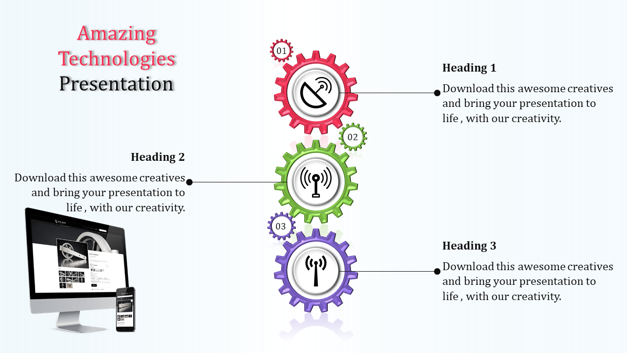 Unique Presentation On Technology PPT Presentation Diagram