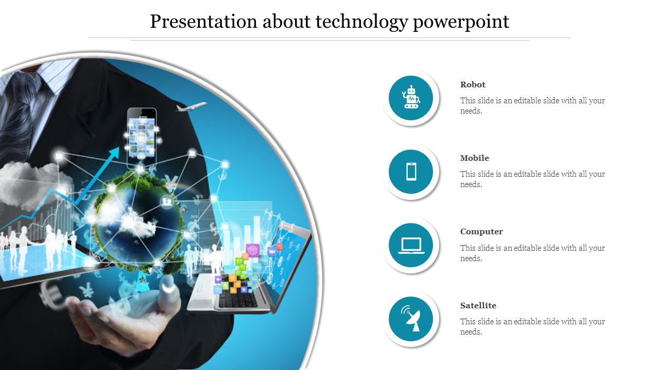 Creative Presentation About Technology PowerPoint Slide