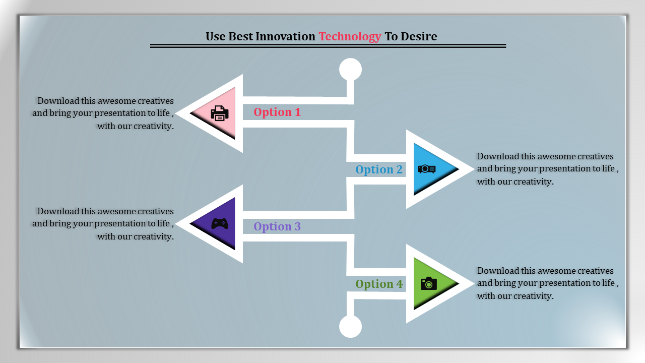 Technology Slides Templates - Arrow Model