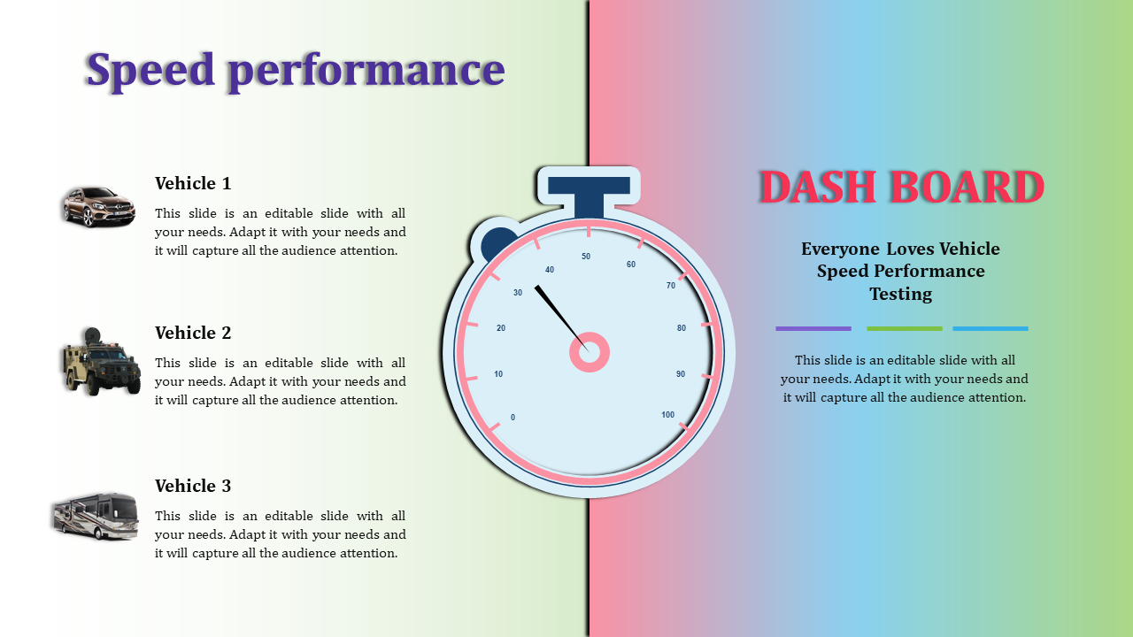 Creative Dashboard PPT Template Presentation