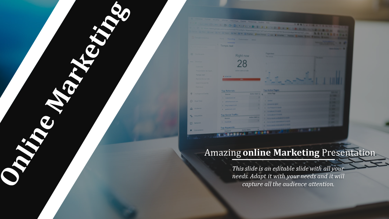 Digital Online Marketing Presentation Template