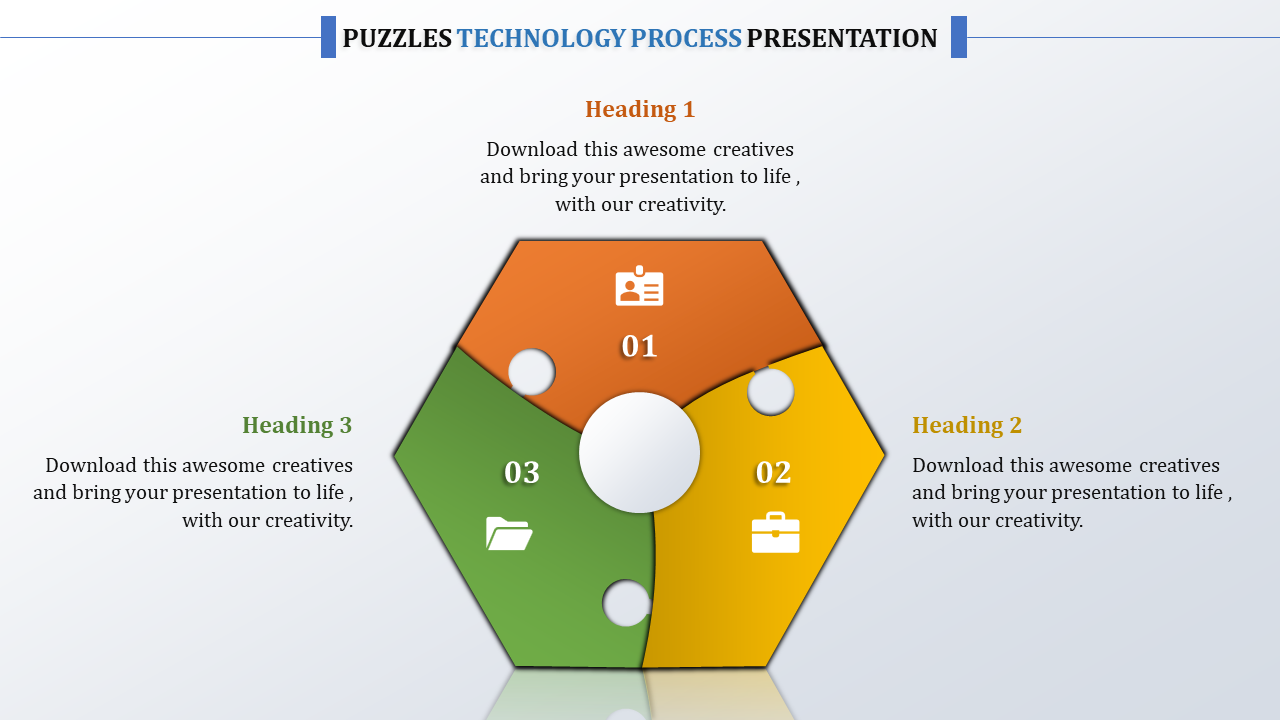 Editable PowerPoint puzzle Presentation Template 