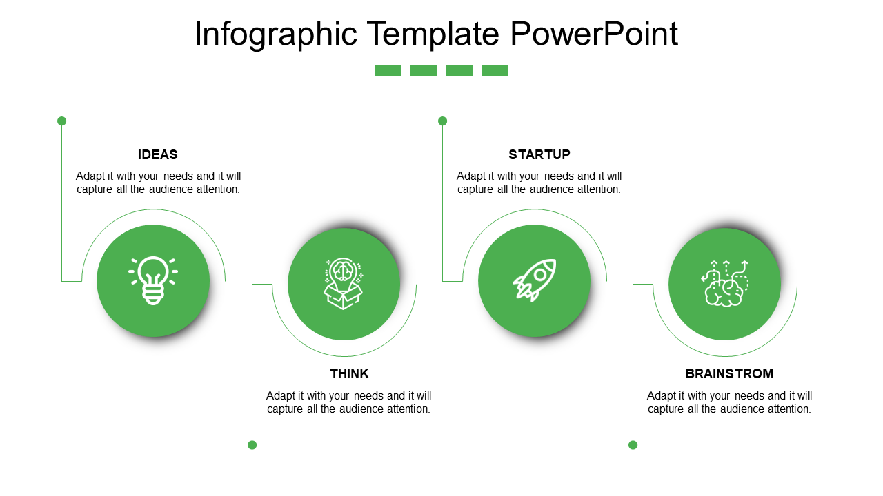 Blue Horizontal Model Infographic PPT And Google Slides