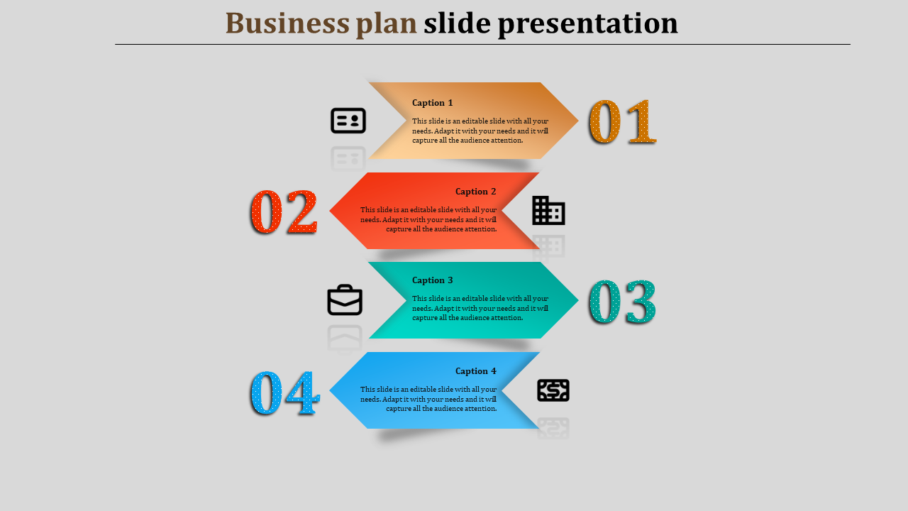 Get Modern Business Plan Slide