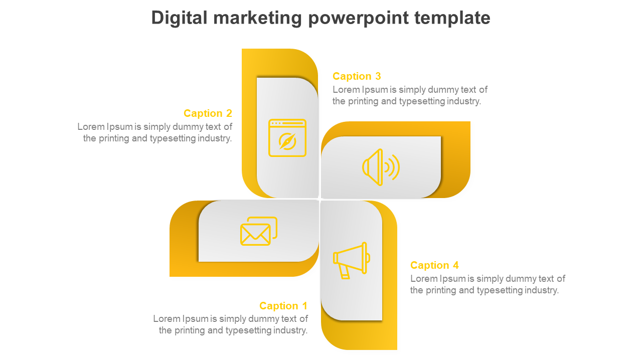 Digital Marketing PowerPoint Template Slide Design