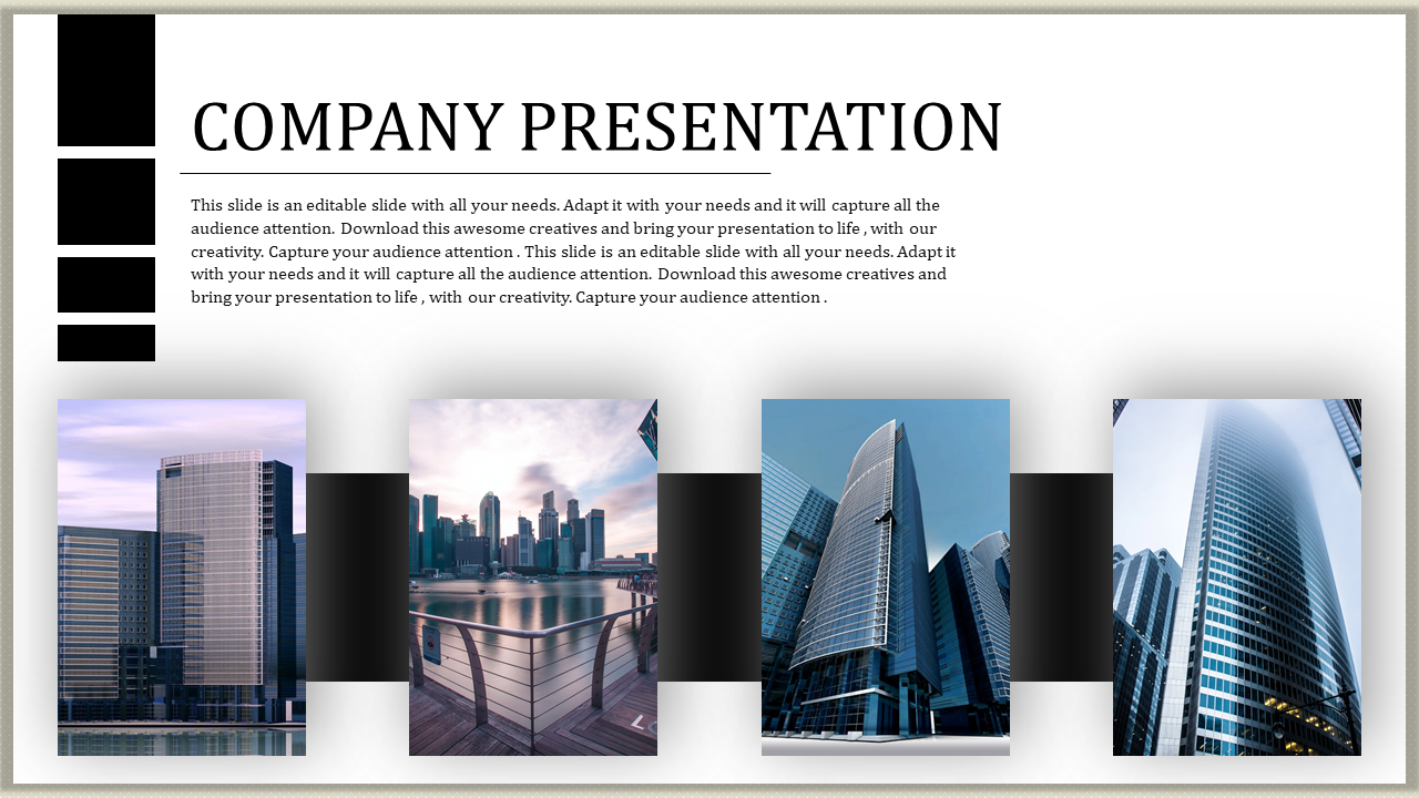 Mesmerizing Company Presentation PowerPoint template and Google slides